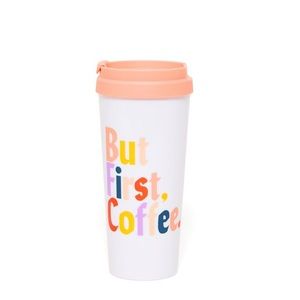 “But First Coffee” thermal mug